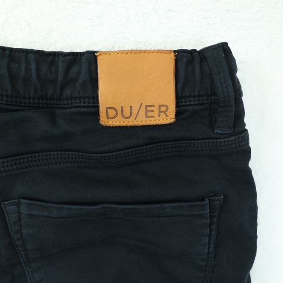 DUER No Sweat Jogger Mens 32 x 29 Black Slim Stretch Casual Travel Pants Du/er - Picture 7 of 15